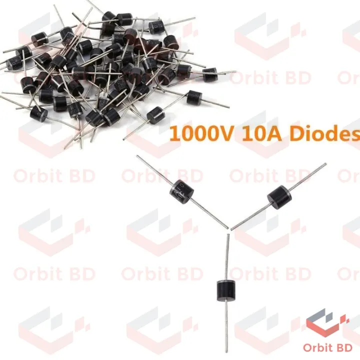 5Pcs-%20Diode%2010A10%201000V%201KV%2010A%20General%20Purpose%20Rectifier%20Diode%2010A10%20Silicon%20Junction%20Diode%20R-6%20Package%20-%20Image%203