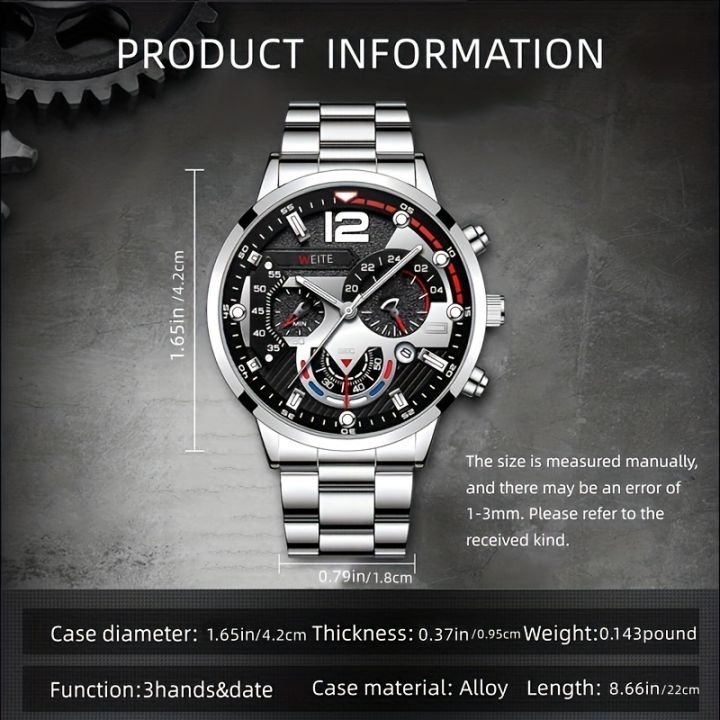 Men's%20Watch%20Quartz%20Watches%20Non-Mechanical%20Sports%20Boys%20Metal%20Steel%20Band%20Watches%20Calendar%20Display%20Luminous%20Hand%20Watches,%20Ideal%20choice%20for%20Gifts%20-%20Image%202