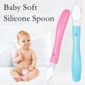 Transparent Newborn Baby Soft Silicone Baby Lovely Feeding Spoon Flatware Lovely Gifts For Kids 1pcs.