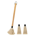 18Inch Basting Brush BBQ Mop BBQ Brushes for Sauce Durable Natural Hardwood Handle BBQ Grill Brush. 