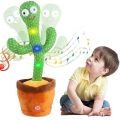Dancing cactus talking cactus Stuffed Plush Toy Electronic toy with song plush cactus potted toy Early Education Toy For kids. 