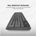 FANTECH K211 GO Smooth Typing Keyboard 104 Keys Spill Resistant Keyboard English And Bangla USB Wired Easy To Read Keys Computer Keyboard Ergonomics Keyboard For Office PC. 