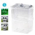 Aquarium fry incubator guppies transparent breeding box betta fish isolation box，S. 