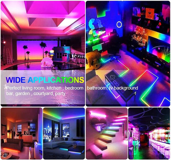 Dream%20Color%20WS2811%20Individually%20Addressable%20LED%20Light%20Strip%20RGBIC%20DC12V%20Diode%20Tape%20Bluetooth%20Controller+Adapter%20For%20Home%20Party%20-%20Image%209
