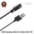 Imilab Imiki TG1 Magnetic Charging Cable 2 Pin High Quality USB Charger Cable USB Charging Cable Dock Bracelet Charger for Xiaomi Imilab Imiki TG1 Smart Watch. 