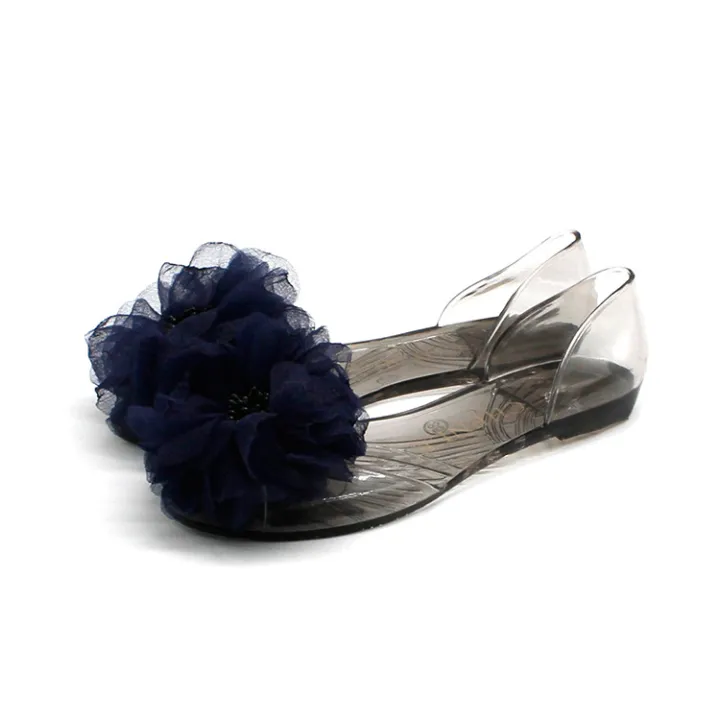 Cross-border%20crystal%20slippers%20flat%20soles%20transparent%20fish%20mouth%20flat%20sandals%20women's%20fashion%20peony%20flower%20light%20breathable%20jelly%20shoes%20-%20Image%207