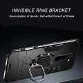 For Xiaomi Redmi Note 8 Pro Cover Military Grade Shockproof Armor Phone Case Metal Ring Stand Holder Magnetic Car Mount Hard Protective Back Cover. 