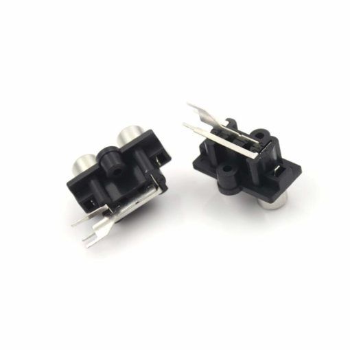 PCB%20Mount%20%20Jack%20AV/RCA%20Socket%202%20Position%20Female%20Connector-5Pcs%20-%20Image%203