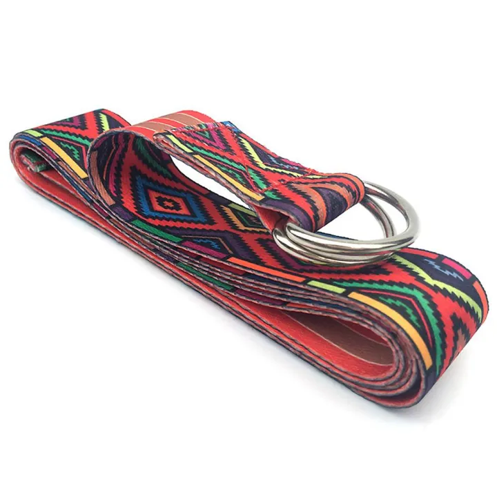 6ft%20Yoga%20Stretching%20Strap%20Printed%20Cotton%20Exercise%20Strap%20Adjustable%20Fitness%20Physical%20Therapy%20Flexibility%20Strap%20with%20Metal%20Ring%20-%20Image%205