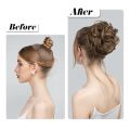 Synthetic Hair Bun Extensions Messy Curly Elastic Hair Scrunchies Hairpieces Synthetic Chignon Donut Updo Hair Pieces for Women. 