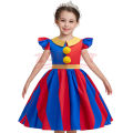 Pomni Costumes Kids Dress Costume Cartoon TV Amazing Cosplay Digital Circus Disguise Glove Hat Child Girls Halloween Party Suit.