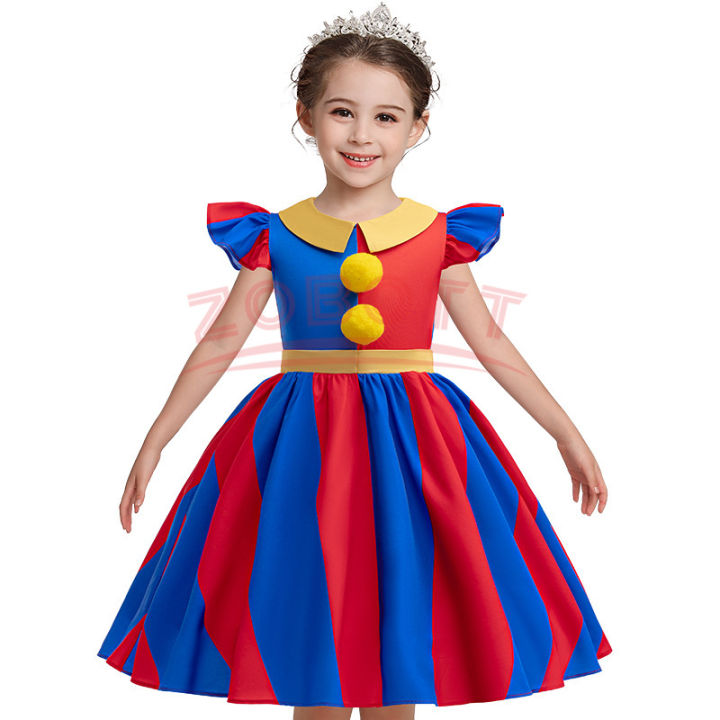 Pomni%20Costumes%20Kids%20Dress%20Costume%20Cartoon%20TV%20Amazing%20Cosplay%20Digital%20Circus%20Disguise%20Glove%20Hat%20Child%20Girls%20Halloween%20Party%20Suit%20-%20Image%203