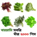 বারমাসি সবজির কম্বো প্যাক বীজ ২০০০ পিস (লালশাক,পালংশাক,পুঁইশাক,ধনিয়াপাতা,কলমিশাক,ডাঁটাশাক).