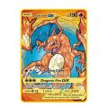Pokemon metal gold card, 48 style, Mewtwo Ex GX Picchu gold card, rare iron game, super collection card VMAX Solgaleo MuXiaRe. 