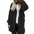 Winter Women Thick Faux Fur Hooded Coat Long Sleeve Outwear. 