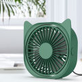 Mini Desktop Fan 3-Speed Settings Adjustable Angle Low-noise Cooling Fan for Office Dorm Room.
