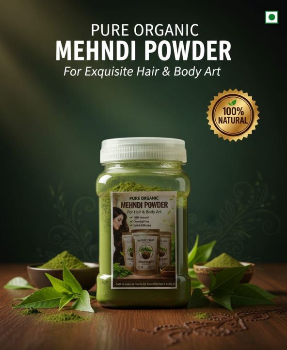 100% Natural Mehedi Pata Gura Henna Leaf Powder