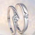 Version Zircon Royal Couple Ring For Man And Woman 2 Pcs.