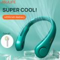Portable Neck Fan Hands Free Bladeless Hanging Sport Cooling Wearable Personal Leafless Desk. 