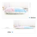 8pcs Vacuum Storage Bags Set with Hand Pump for Travel Home Bedding Comforter Pillow Clothes Space Saving Transparent Vacuum Bag. 