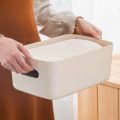 Scandinavian style finishing storage basket, plastic bathroom, kitchen, toilet, storage basket, tabletop, miscellaneous storage basket.