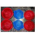 Plastic Vegetable and Fruit Holding Basket Set 6 Piece Combo, Durable and Eco-Friendly Storage Solution for Fresh Produce.