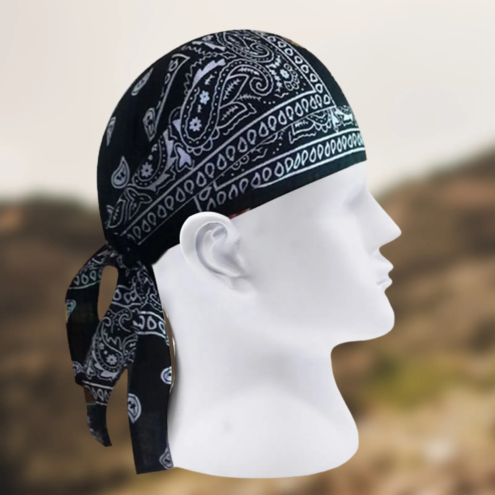 12 Bulk Barbed Wire Skull Bandanas - at
