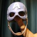 Cosplay superhero Captain America Civil War CA Mask Steven Rogers Latex Helmet Costume Fancy Dress party Anime stage show props.