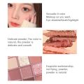 New Nine-color Eyeshadow Palette Rose Pink Color Pearly Matte Glitter Eyeshadow Pallete Shiny Eye Shadow Eye Pigments. 