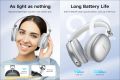 Hoco W35 Max Bluetooth Wireless Headphones with 90 Hours Music & Talk Time, 32Ω Impedance, and 800mAh Battery.