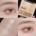 9 Color Pearlescent Matte Eyeshadow Pallete/Waterproof Metallic Diamond Shiny Shimmer Eyeshadow/Eye Makeup Cosmetic. 