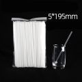 100pcs Transparent Straws Plastic Bendable Drinking Straw Disposable Beverage Straw. 