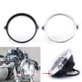 Universal 5.75 Inch Aluminum Round Headlight Housing Headlamp Trim Ring Mount Bracket Motorcycles. 