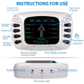 Electric Pulse Physiotherapy Massager Tens EMS Muscle Stimulator Acupuncture Therapy Body Massage Slimming Health Care Machine.