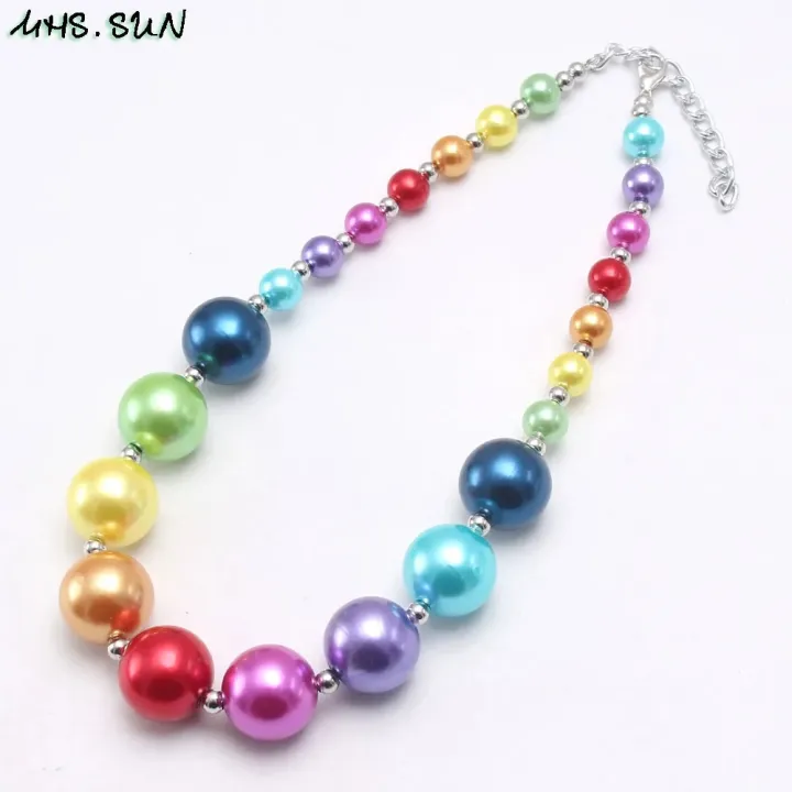 %E3%80%90beauty%20code%20store%E3%80%91Rainbow%20Color%20Chunky%20Pearl%20Necklace%20Bracelet%20For%20Girls%20Baby%20Jewelry%20Set%20Kids%20Child%20Beaded%20Accessories%20-%20Image%204