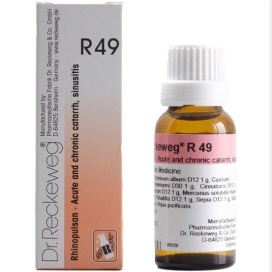 Ban R49 R49 DR. RECKEWEG Acute and chronic cararrh, sinusitis তরুন ও ...