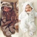 Baby Fashion Jumpsuit Solid Color Hooded Zipper Closure Long Sleeve Comfortable Breathable Casual Romper. 