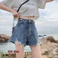 Ripped Jeans Shorts Women Summer Loose Denim Wide Leg Shorts For Women with Belt Harem Ladies Jeans Short Causal New. 