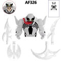 AF321-AF326 Marvel Venom Assemble Movable Doll RIOT CARNAGE Symbiote Mini Action Figure Building Block Model Kids Birthday Gifts Superman. 