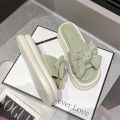 Bow Platform Women Slippers Summer Flats Flip Flops Shoes 2024 New Fashion Dress Beach Sandals Walking Slides Female Zapatillas. 