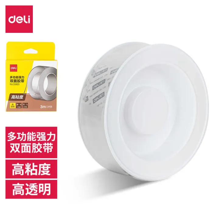 Deli%2033601%20High-Quality%20Double-Sided%20Nano%20Magic%20Tape%203m,%201mm%20Thickness,%20Washable%20Office%20Adhesive%20Tape%20-%20Image%208