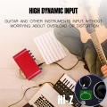 Professional 24Bit 192KHz Audio Interface 2 Input Sound Card for Electric Guitar External Studio PC Recording Tuner. 