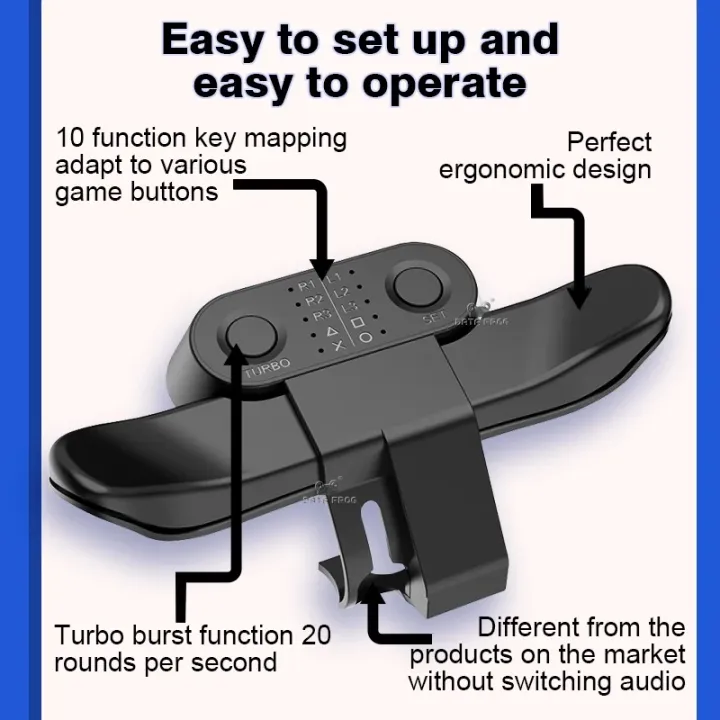 Data%20Frog%20Extended%20Gamepad%20Back%20Button%20Attachment%20For%20Ps4/Ps4%20Slim/Ps4%20Pro%20With%20Paddles%20Key%20Adapter%20Game%20Controller%20Accessories%20-%20Image%206