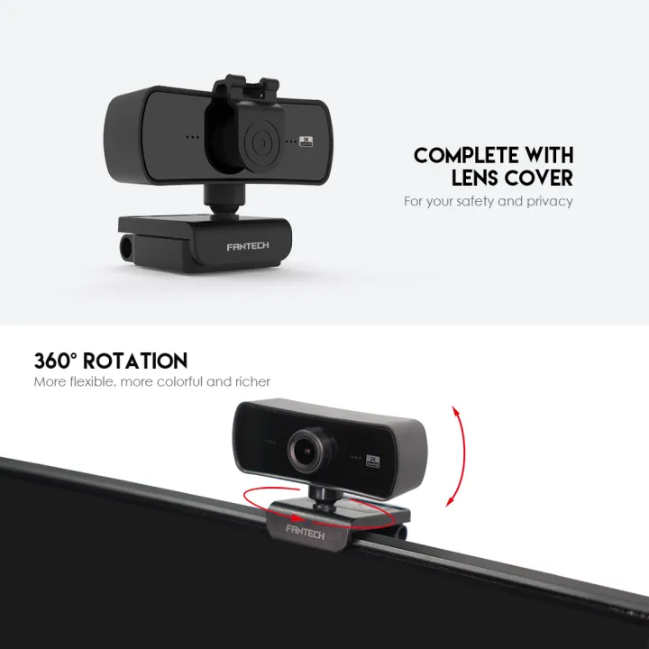 FANTECH%20LUMINOUS%20C30%20Full%20HD%20Web%20Camera%20Wide%20Angle%20106%C2%B0%20With%20Microphone%202560%20Resolution%20For%20PC%20Computer%20Laptop%20Desktop%20Camera%20Built-In%20Mic%20for%20Meeting%20Online%20Teaching%20Vlogging%20Live%20Broadcast%20Video%20Calling%20Conference%20Work%20-%20Image%203