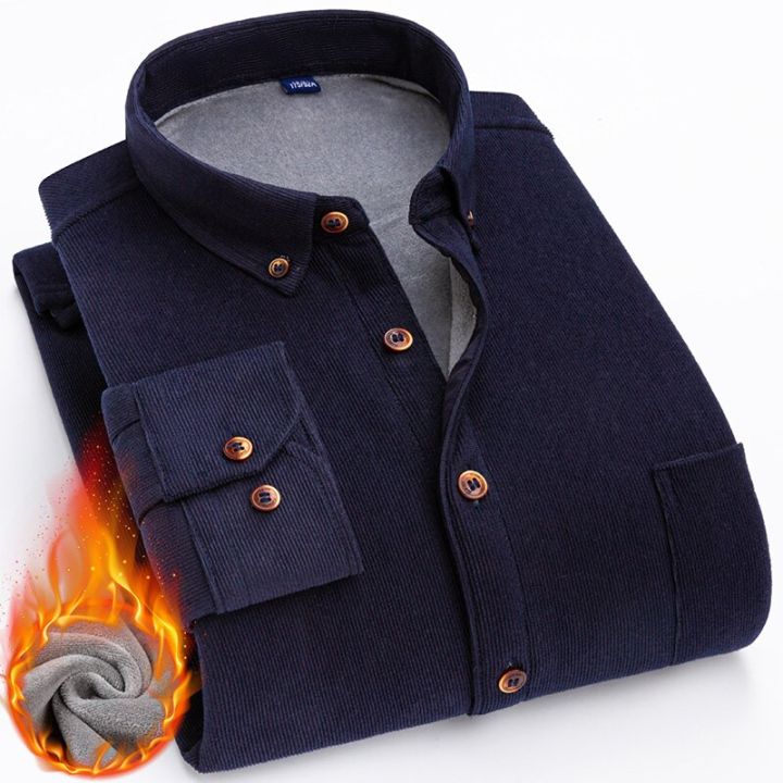 Winter%20Warm%20Thick%20Mens%20Corduroy%20Shirts%20Casual%20Long%20Sleeve%20Solid%20Regular%20Fit%20Business%20Man%20Leisure%20Shirt%202022%20New%20Comfortable%20Tops%20-%20Image%204