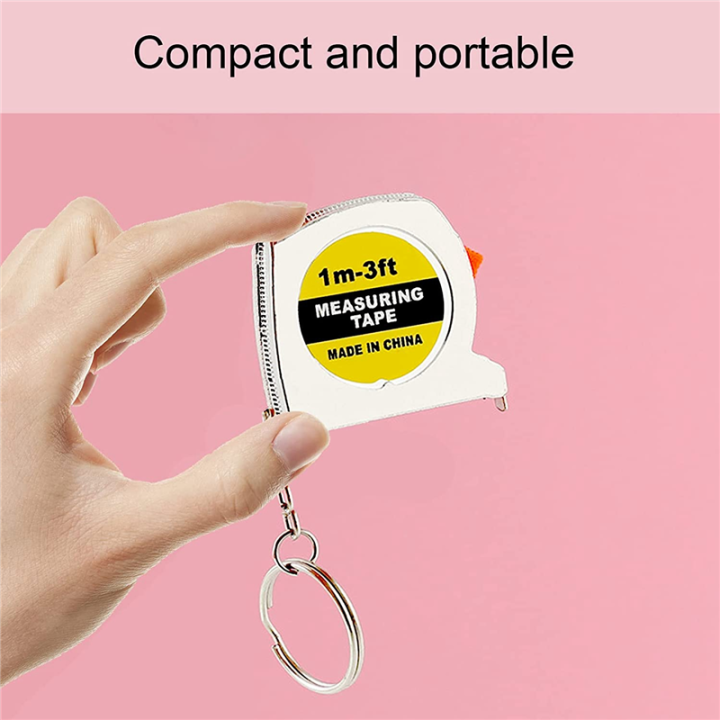 50%20Pcs%20Keychain%20Tape%20Measure%20Functional%20Pocket%20Tape%20Measure%20Small%20Tape%20Measure%20Retractable%20Digital%20Measuring%20Tape%203Ft%20-%20Image%203