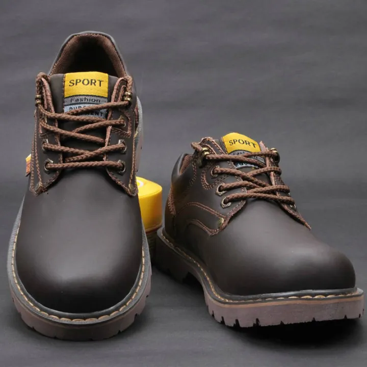 Procael%20Autumn%20Low%20Top%20Work%20Shoes%20Men's%20First%20Layer%20Cowhide%20Martin%20Boots%20Outdoor%20Sports%20and%20Casual%20Big%20Head%20Leather%20Shoes%20-%20Image%206