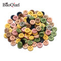 100pcs 9mm Mixed 4 Hole Wooden Buttons For Clothing Decorative Sewing Button Accessories Scrapbooking Crafts Home Decor. 
