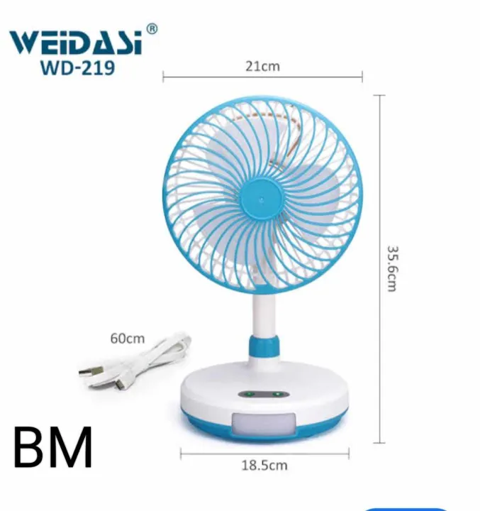 WEIDASI%20Rechargeable%20desk%20fan%20WD-219%20(with%20Led%20light)%20-%20Image%209