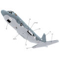NIC YCG Buytra AC130 Ghost Aerial Gunship Aircraft Paper Model Military Fighter Paper Model.